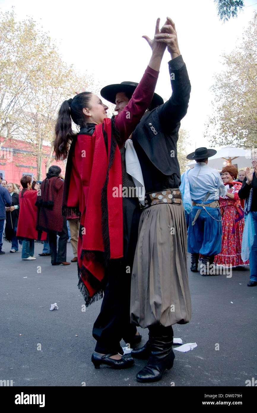 I balli tradizionali, mataderos fiera, Buenos Aires, Argentina Foto Stock