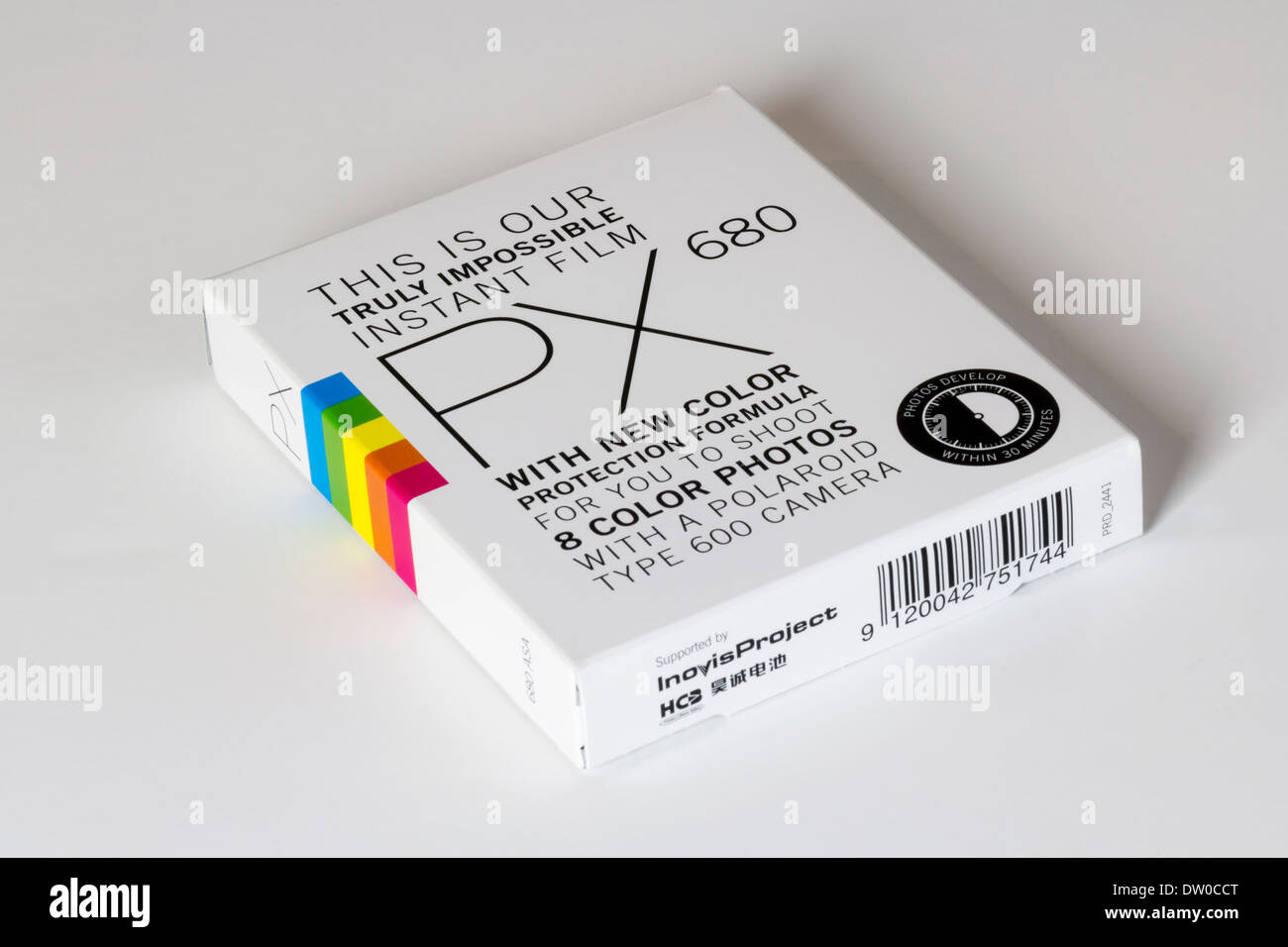 Scatola di impossibile per pellicola Polaroid 600 fotocamera Foto Stock