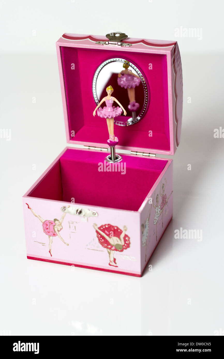 Music box con la ballerina Foto Stock