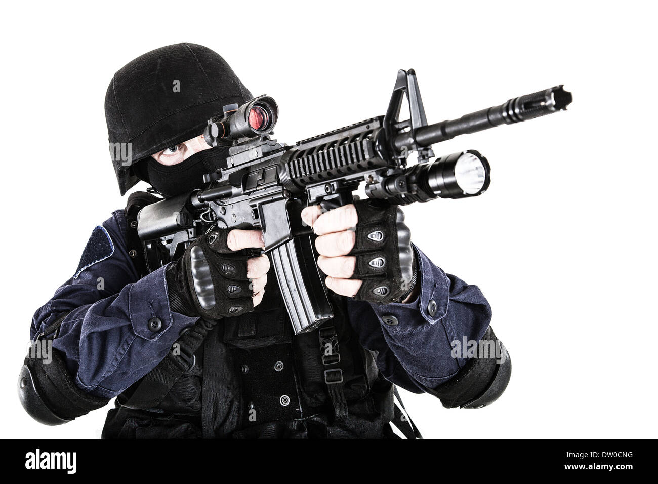 Ufficiale di SWAT Foto Stock