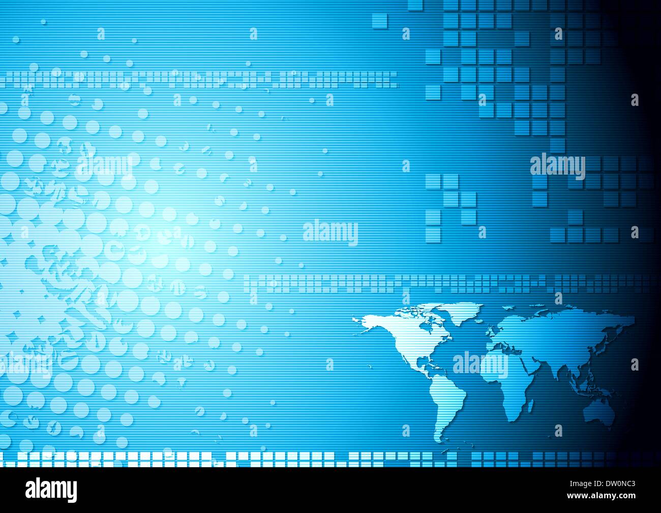 Blu brillante abstract tech Foto Stock Blu brillante abstract tech Foto Stock