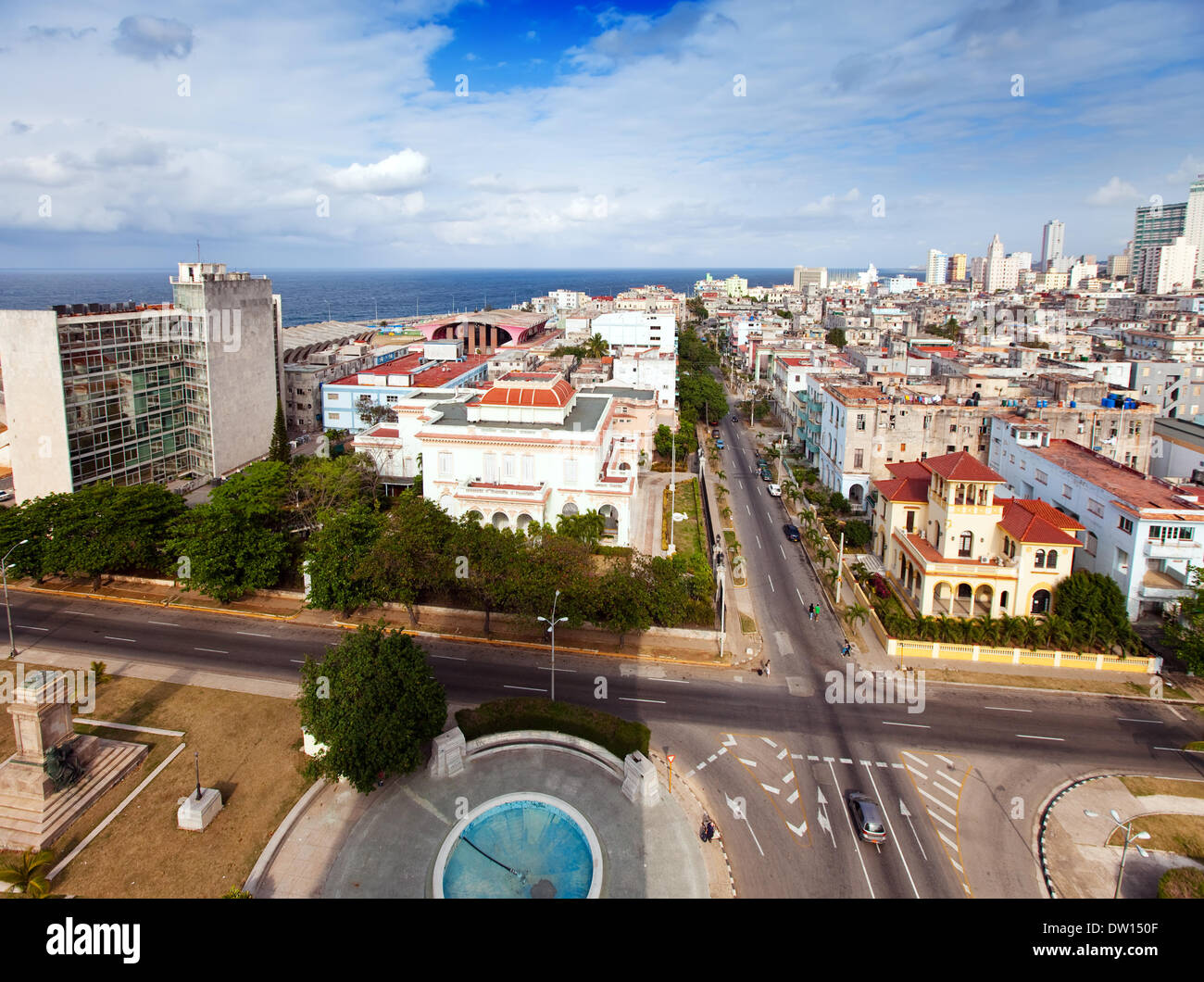 Cuba. L'Avana vecchia. Vista dall'alto. Foto Stock