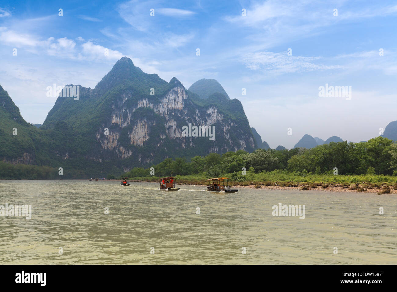 paesaggio di Guilin Foto Stock