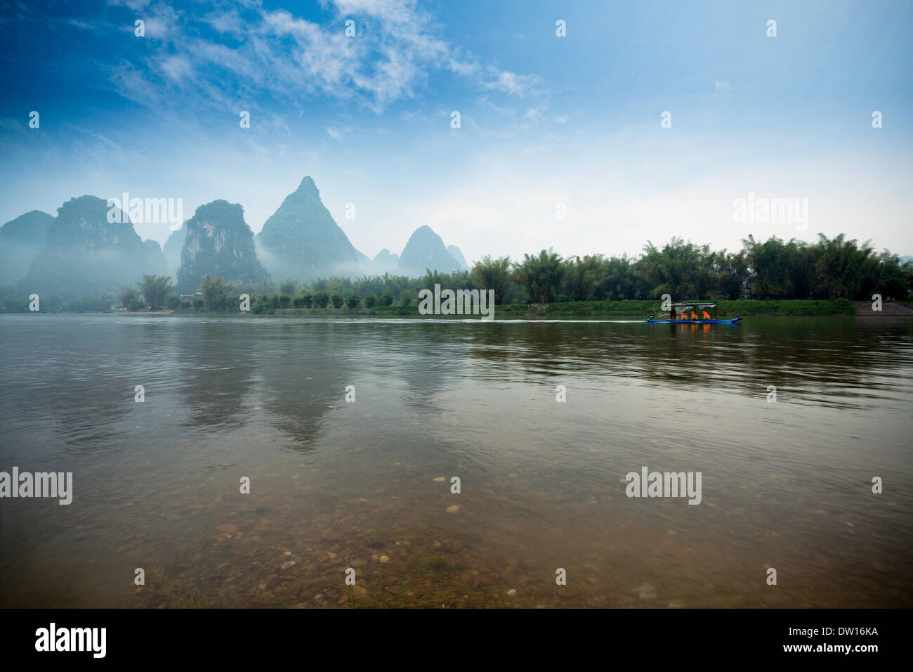 Paesaggio di yangshuo Foto Stock