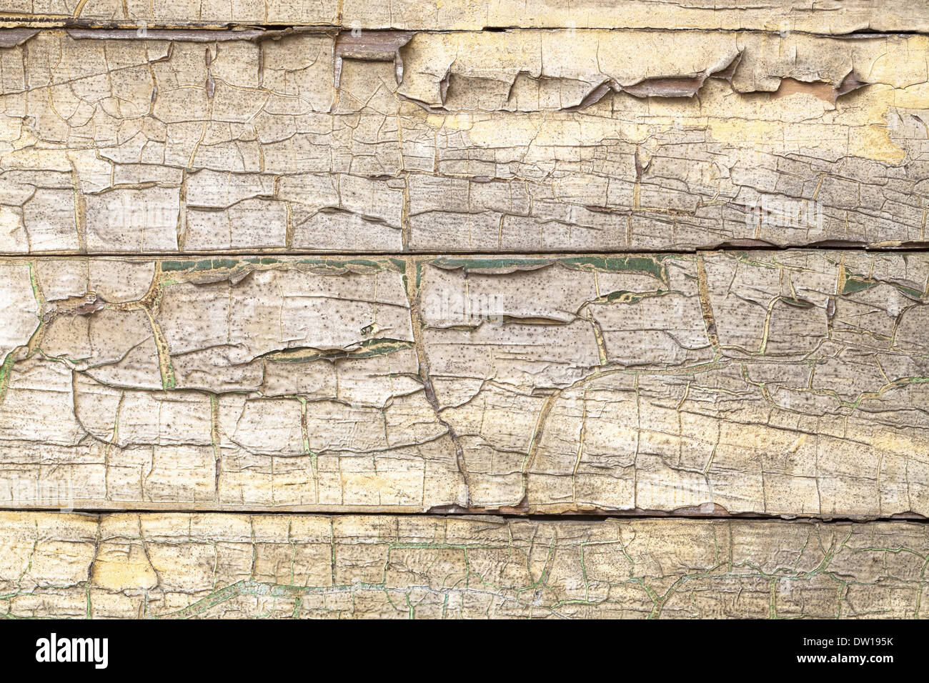 L'invecchiamento della vernice crack Foto Stock