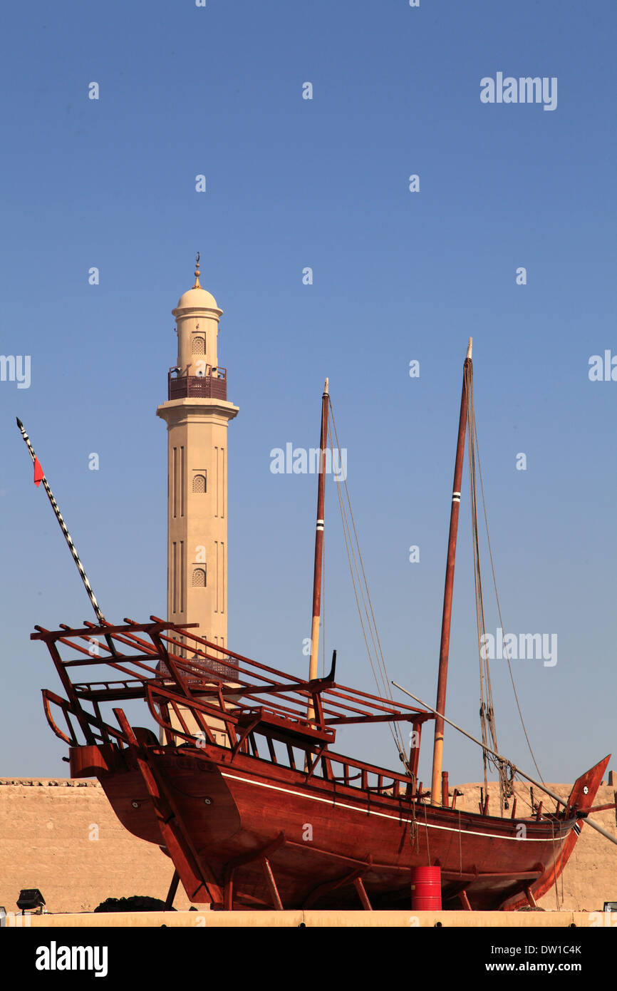 Emirati Arabi Uniti Dubai Museum Al Fahidi Fort, Grande moschea Foto Stock