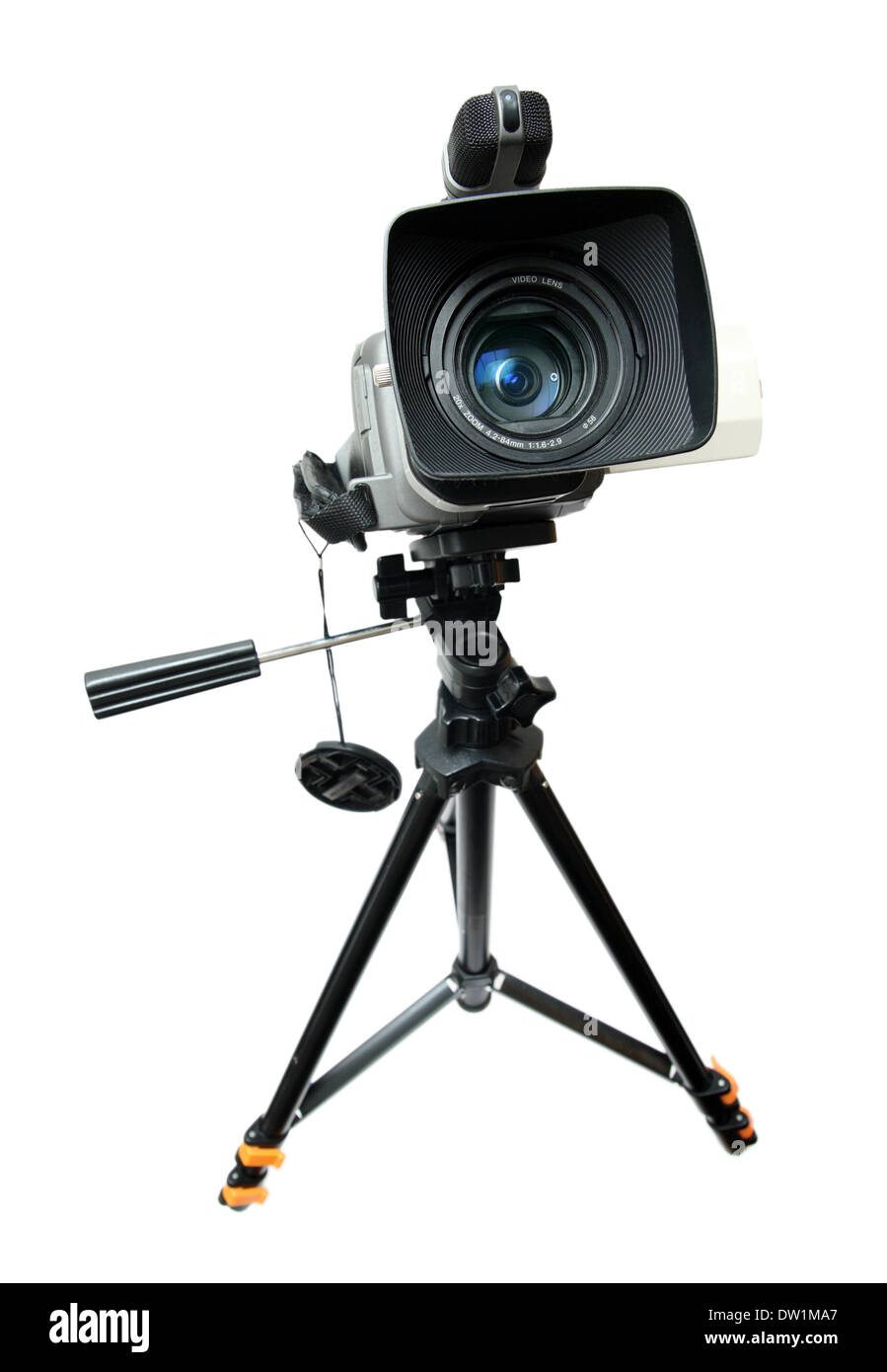 Videocamera su cavalletto Foto Stock