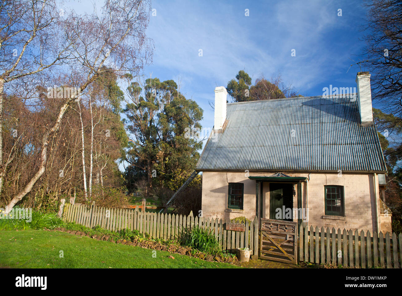 Coachman's Cottage in eredità di mondo-elencati Brickendon Station Wagon Foto Stock