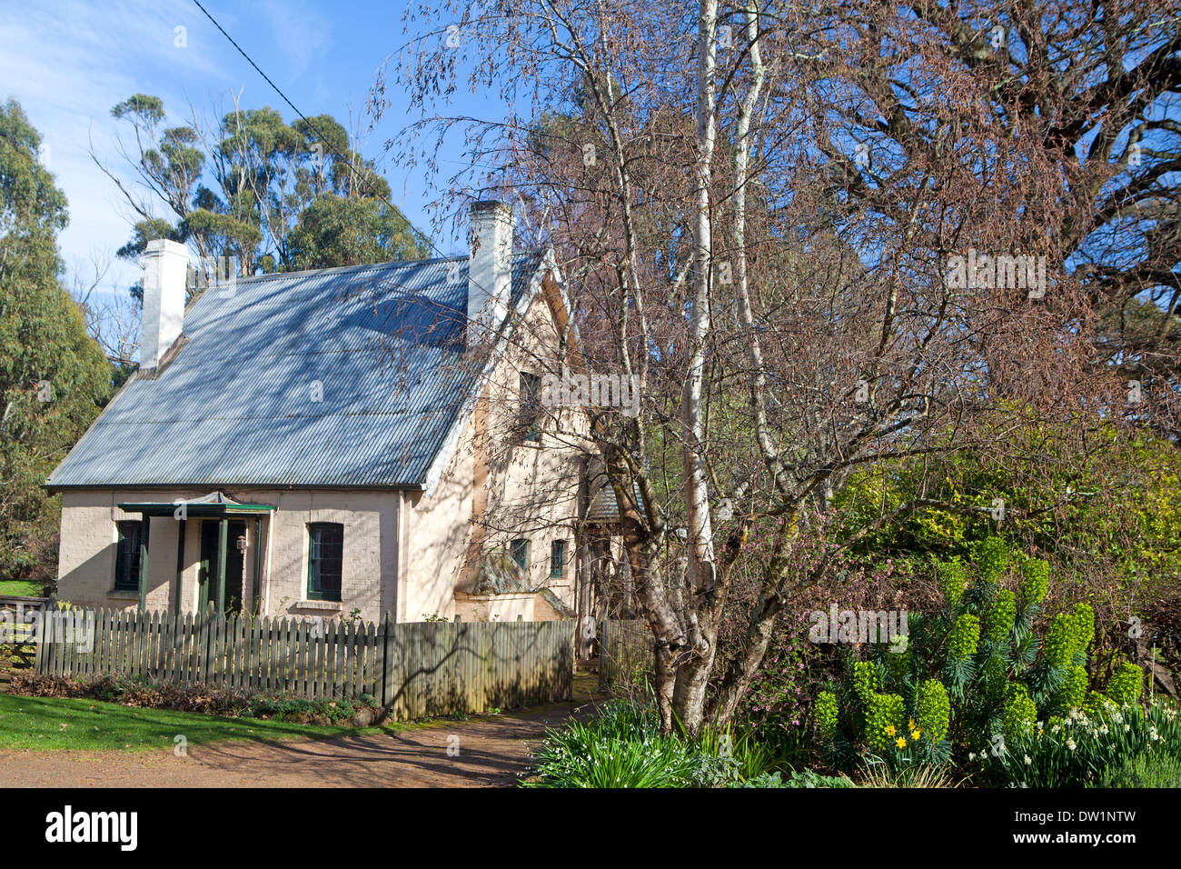 Coachman's Cottage in eredità di mondo-elencati Brickendon Station Wagon Foto Stock