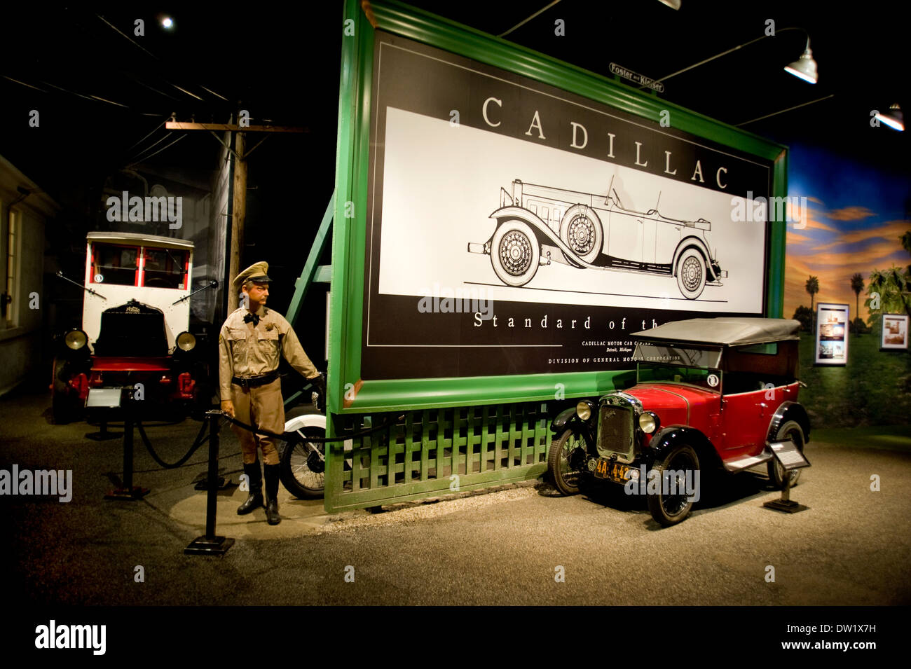 Visualizzare al Petersen Automotive Museum di Los Angeles Foto Stock