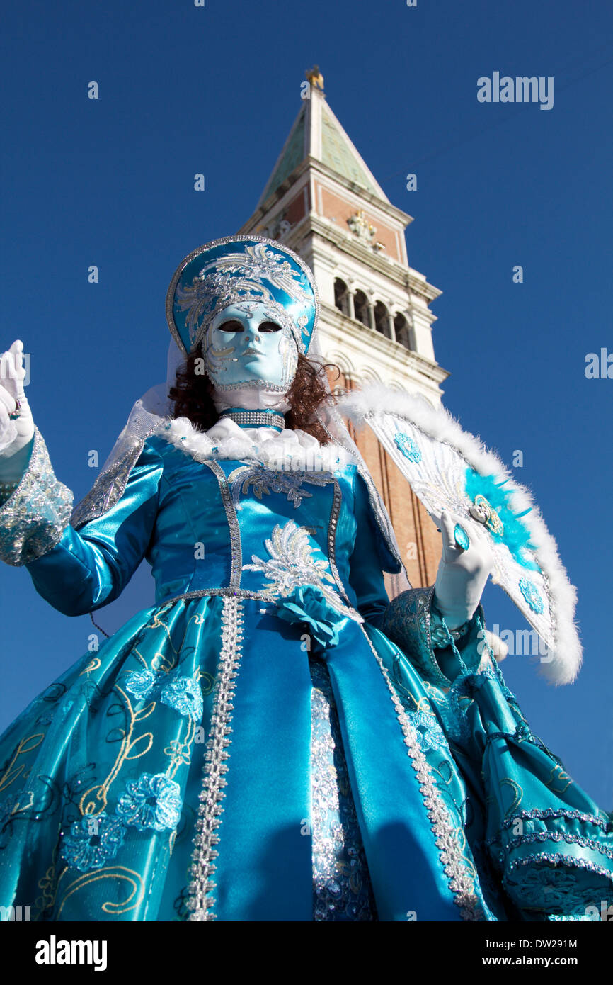 una mascherina di Carnevale Foto Stock