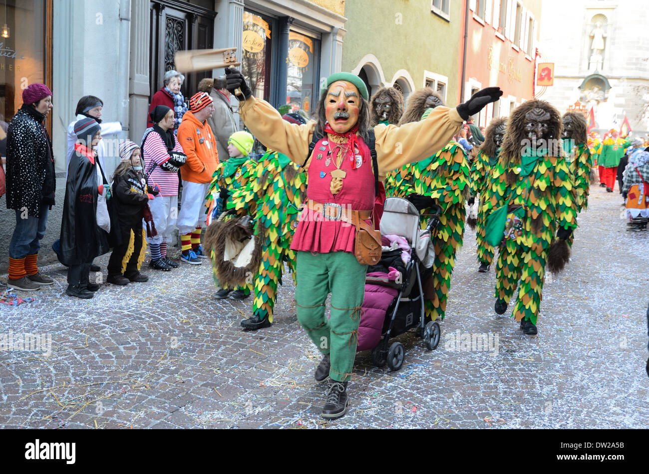 Street processione al tedesco Fastnacht carnevale Foto Stock