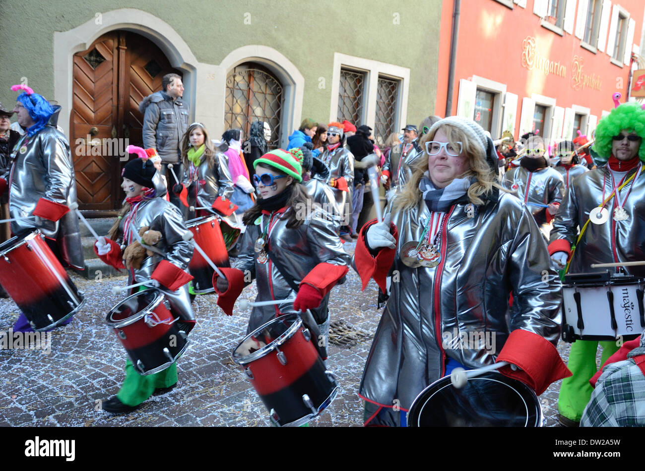 Street processione al tedesco Fastnacht carnevale Foto Stock