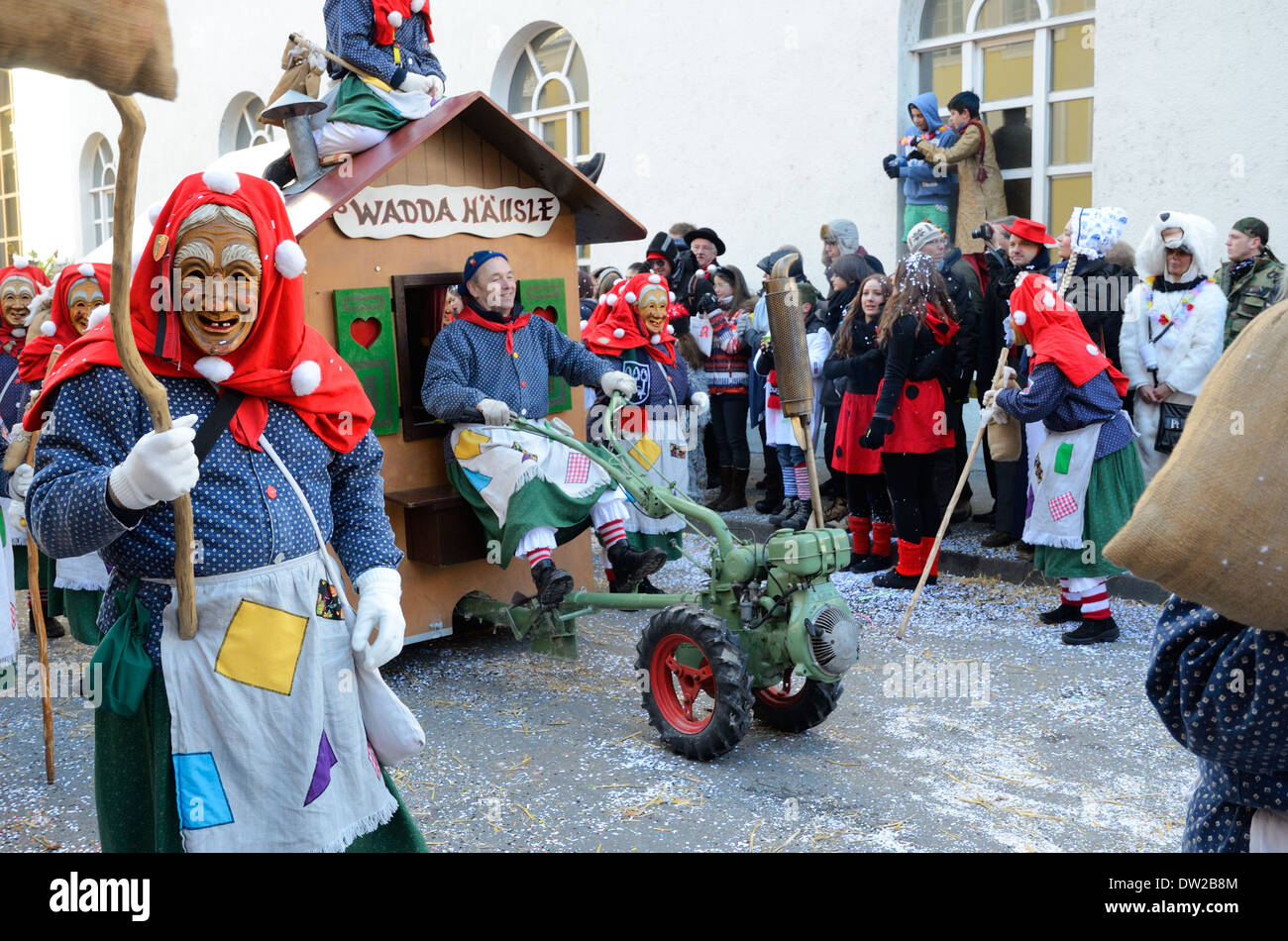 Street processione al tedesco Fastnacht carnevale Foto Stock