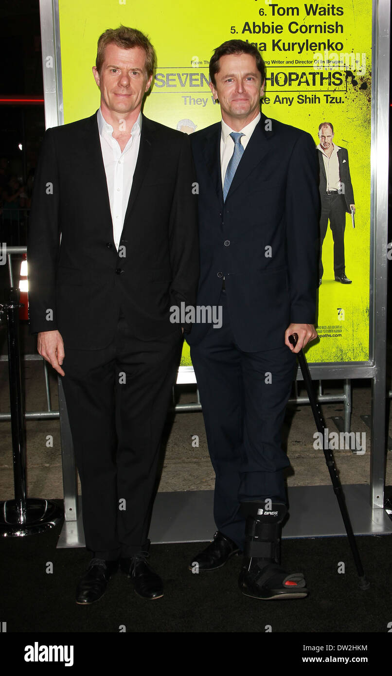 Graham Broadbent; Peter Czernin 'Sanche psicopatici" - Los Angeles Premiere - arrivi al Mann Bruin Theatre di Westwood, California - 01.10.12 con: Graham Broadbent; Peter Czernin dove: Westwood, California, Stati Uniti quando: 01 Ott 2012 Foto Stock