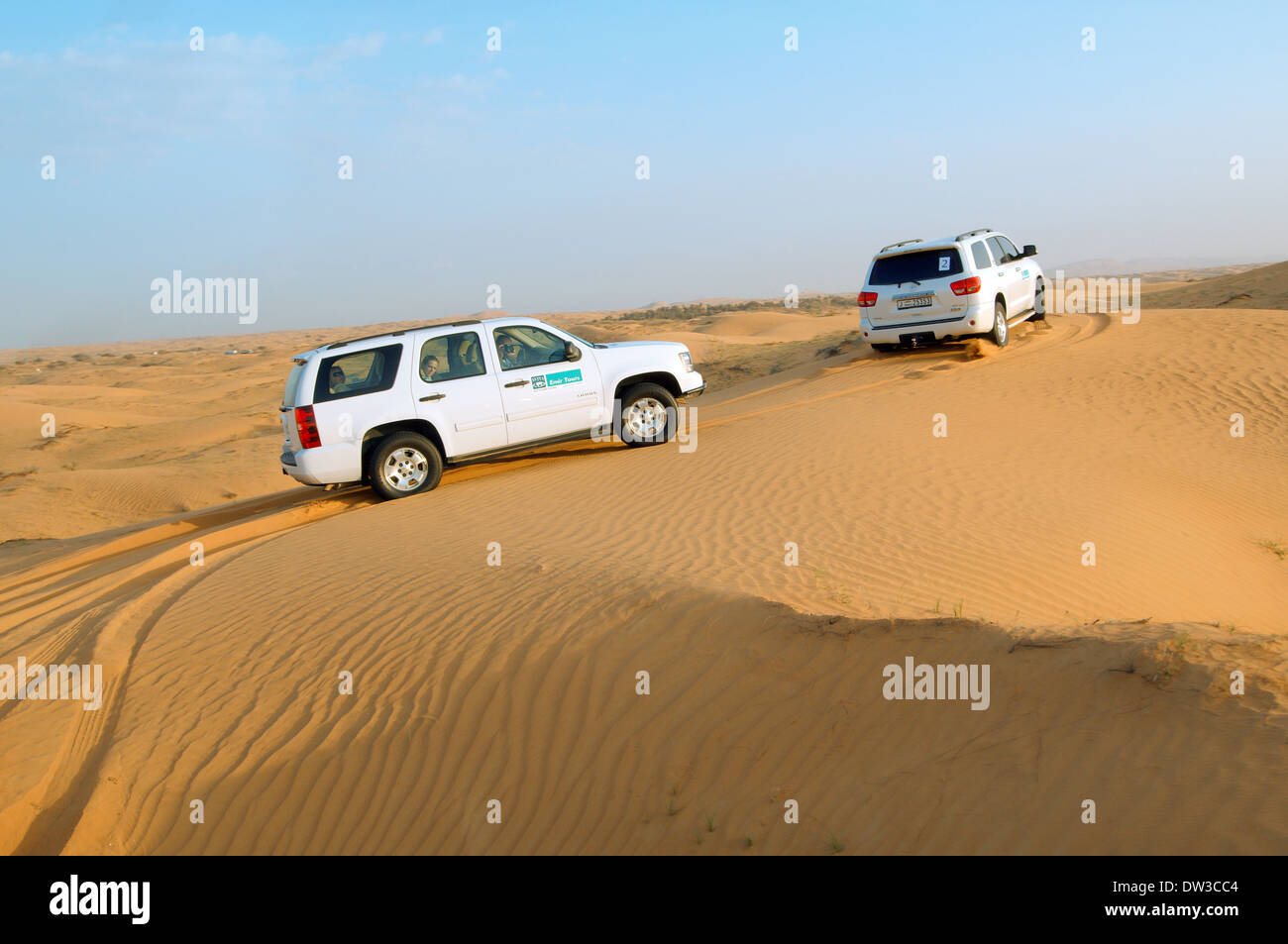 Il jeep safari,, deserto di Sharjah, Sharjah (emirato), Emirati arabi uniti Foto Stock