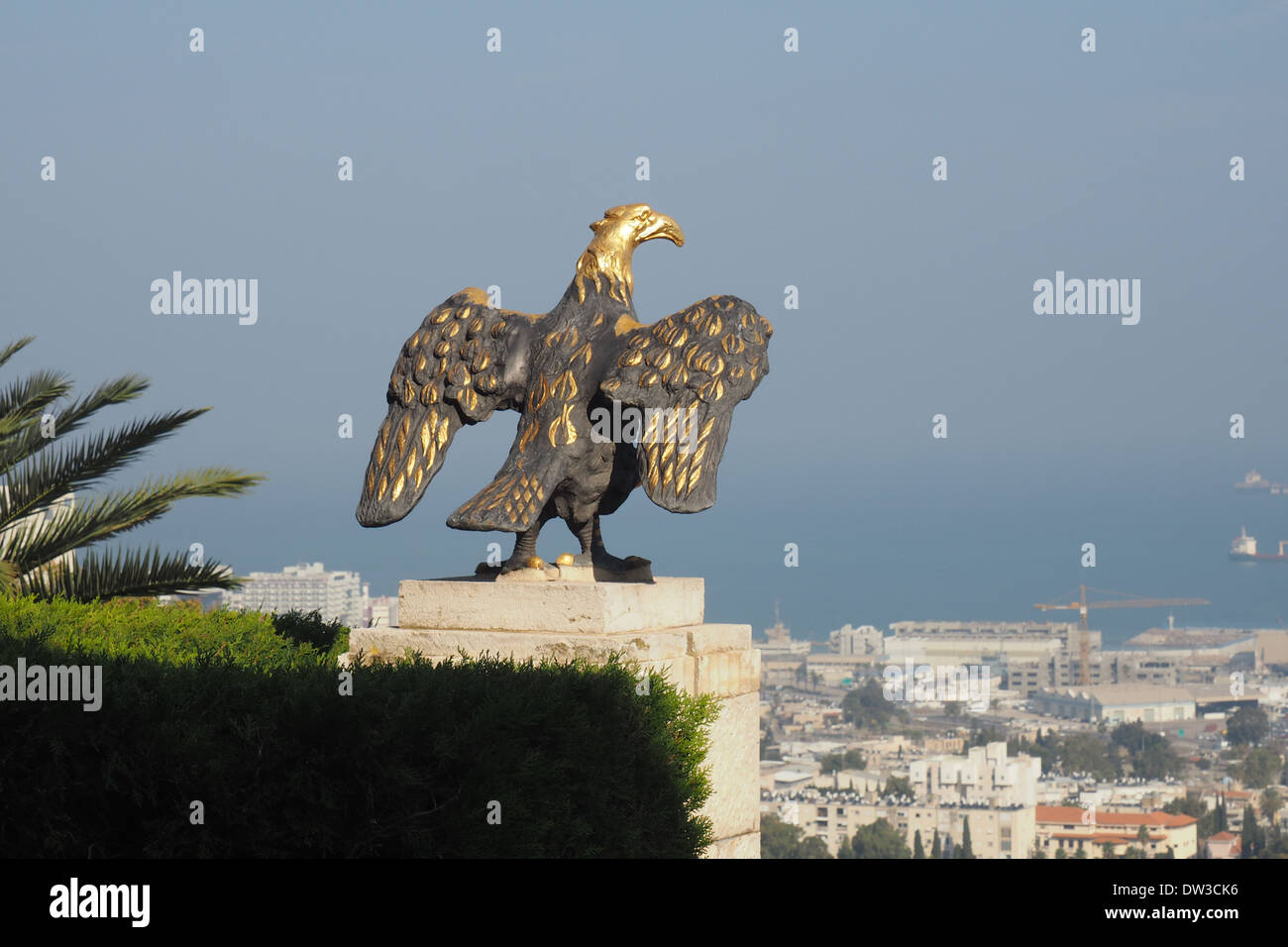 I giardini Bahai Haifa un Sito Patrimonio Mondiale dell'UNESCO Foto Stock