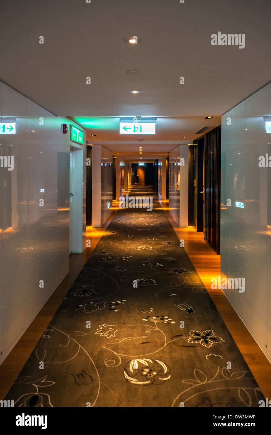 W Hotel corridoio, Taipei, Taiwan Foto Stock