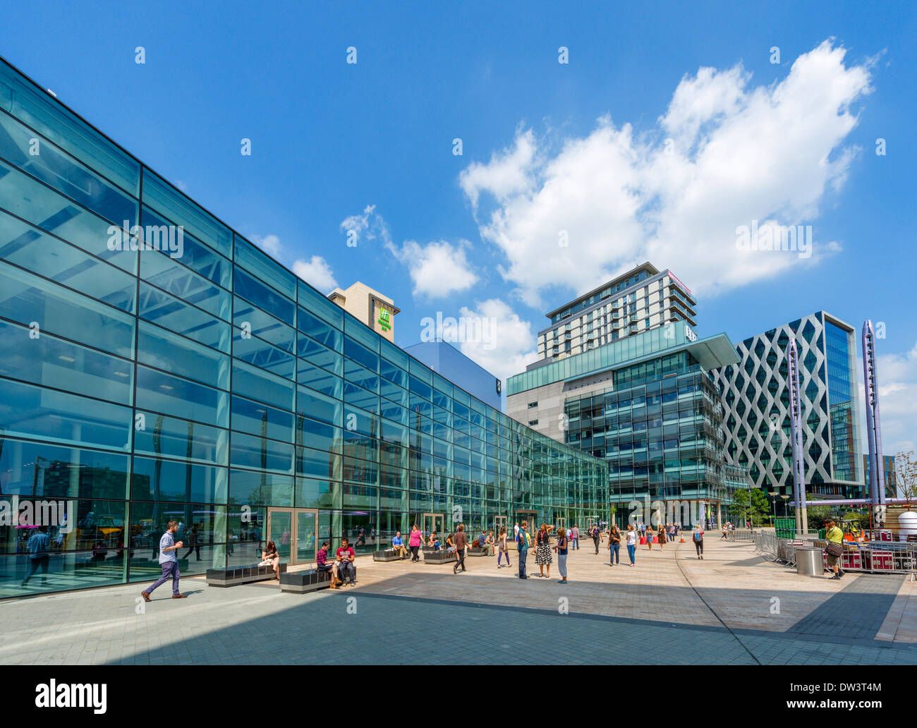 BBC Studios in MediaCityUK, Salford Quays, Manchester, Regno Unito Foto Stock