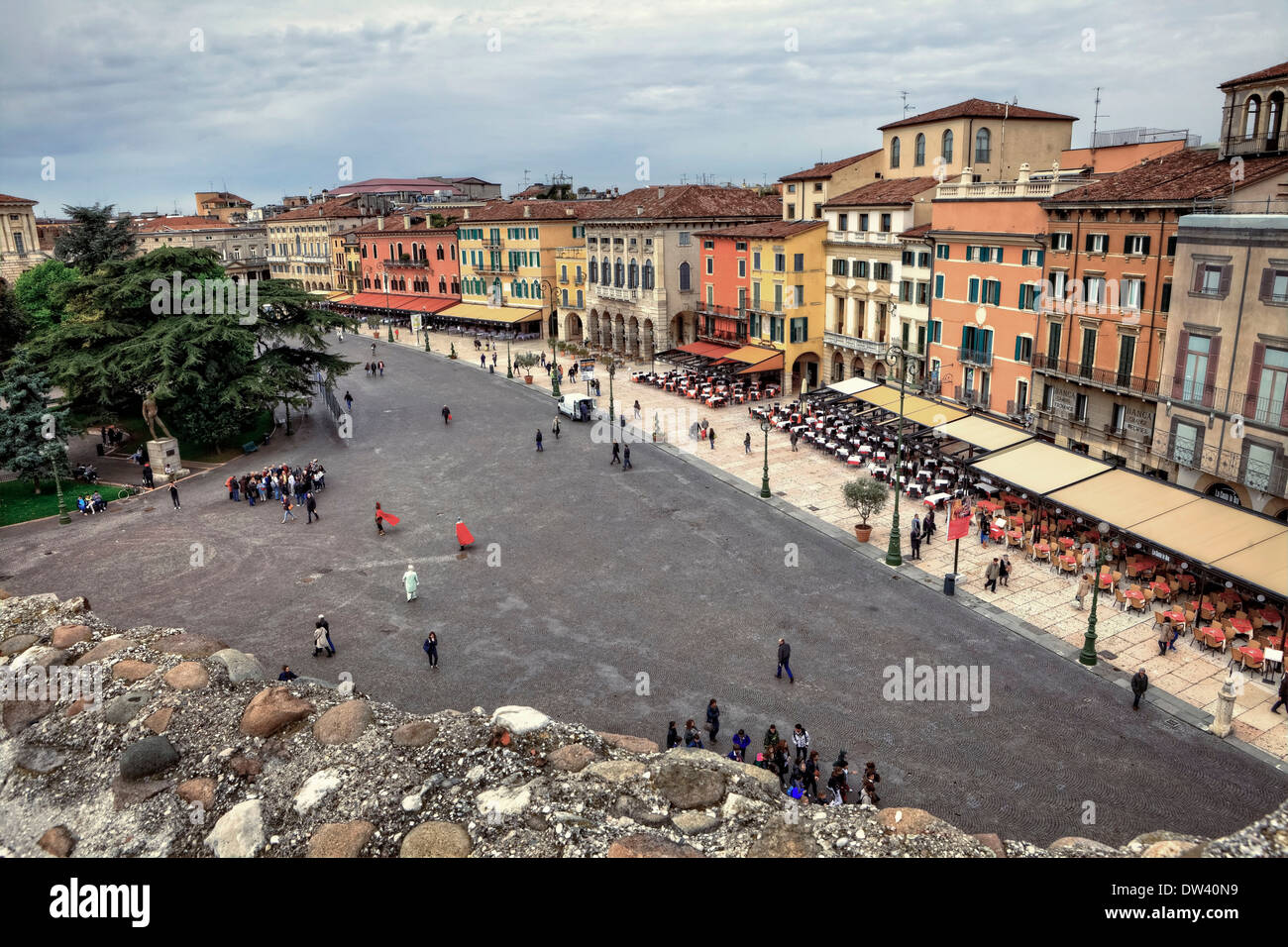 Piazza Bra, Verona Foto Stock
