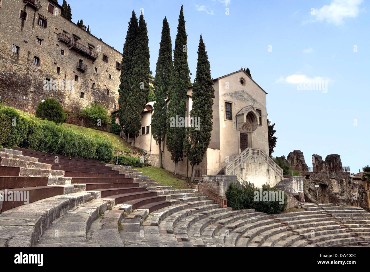 Teatro romano, Verona Foto Stock