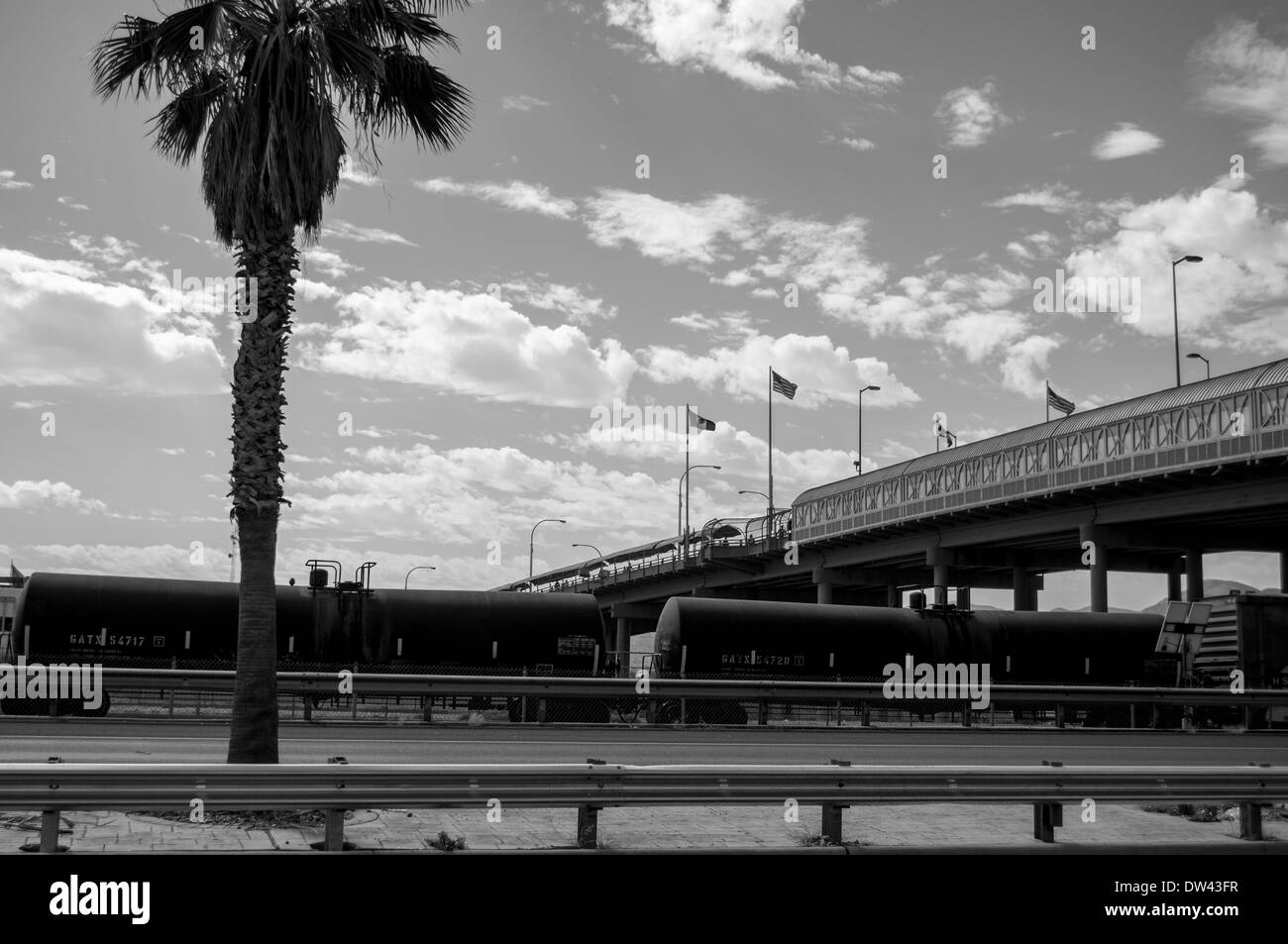 Paso del Norte porto di entrata valico di frontiera a El Paso, Texas Foto Stock