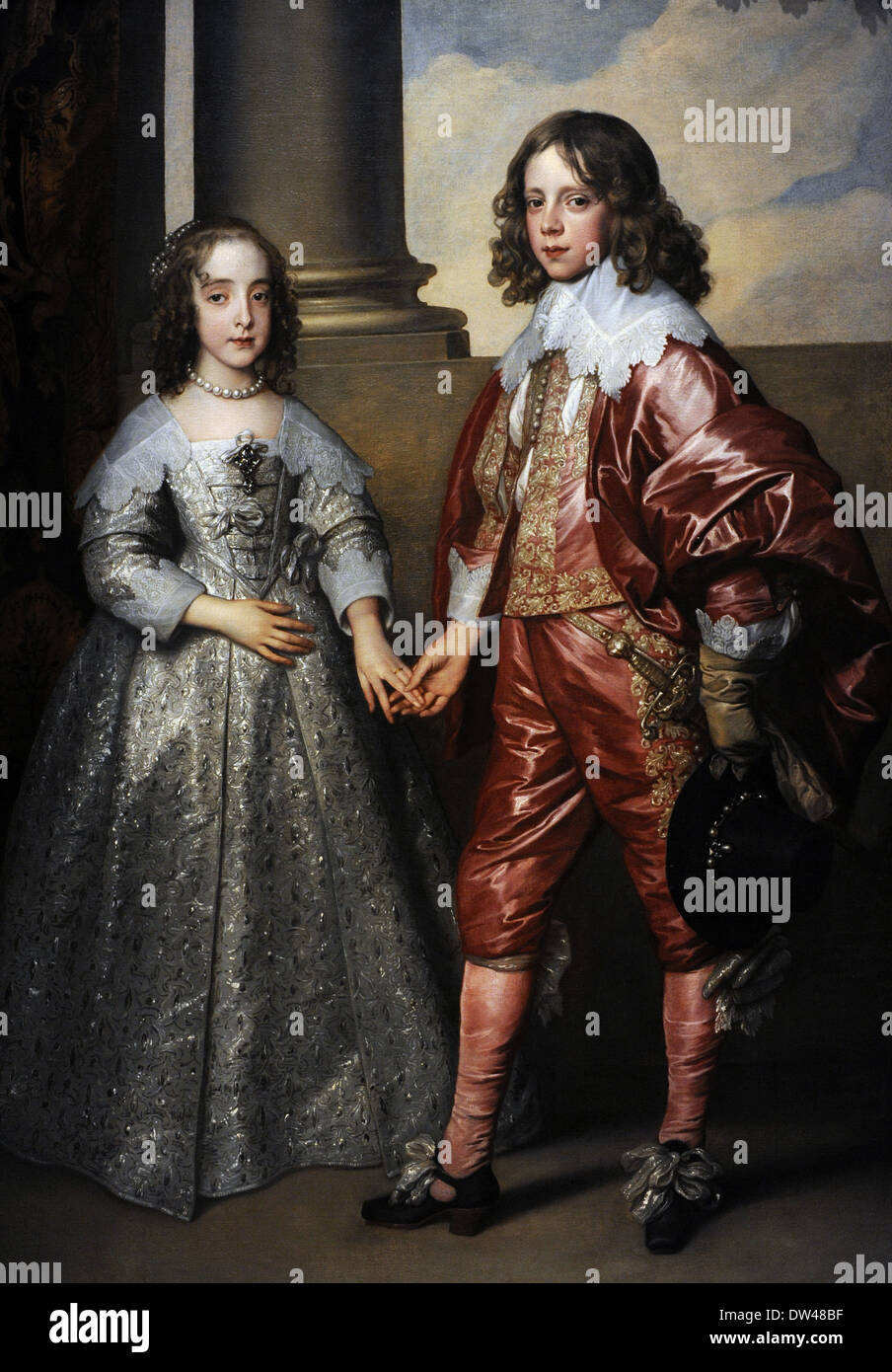 Anthony van Dyck (1599-1641). Pittore fiammingo. Guglielmo II, principe di Orange e la sua sposa, Maria Stuart, 1641. Foto Stock