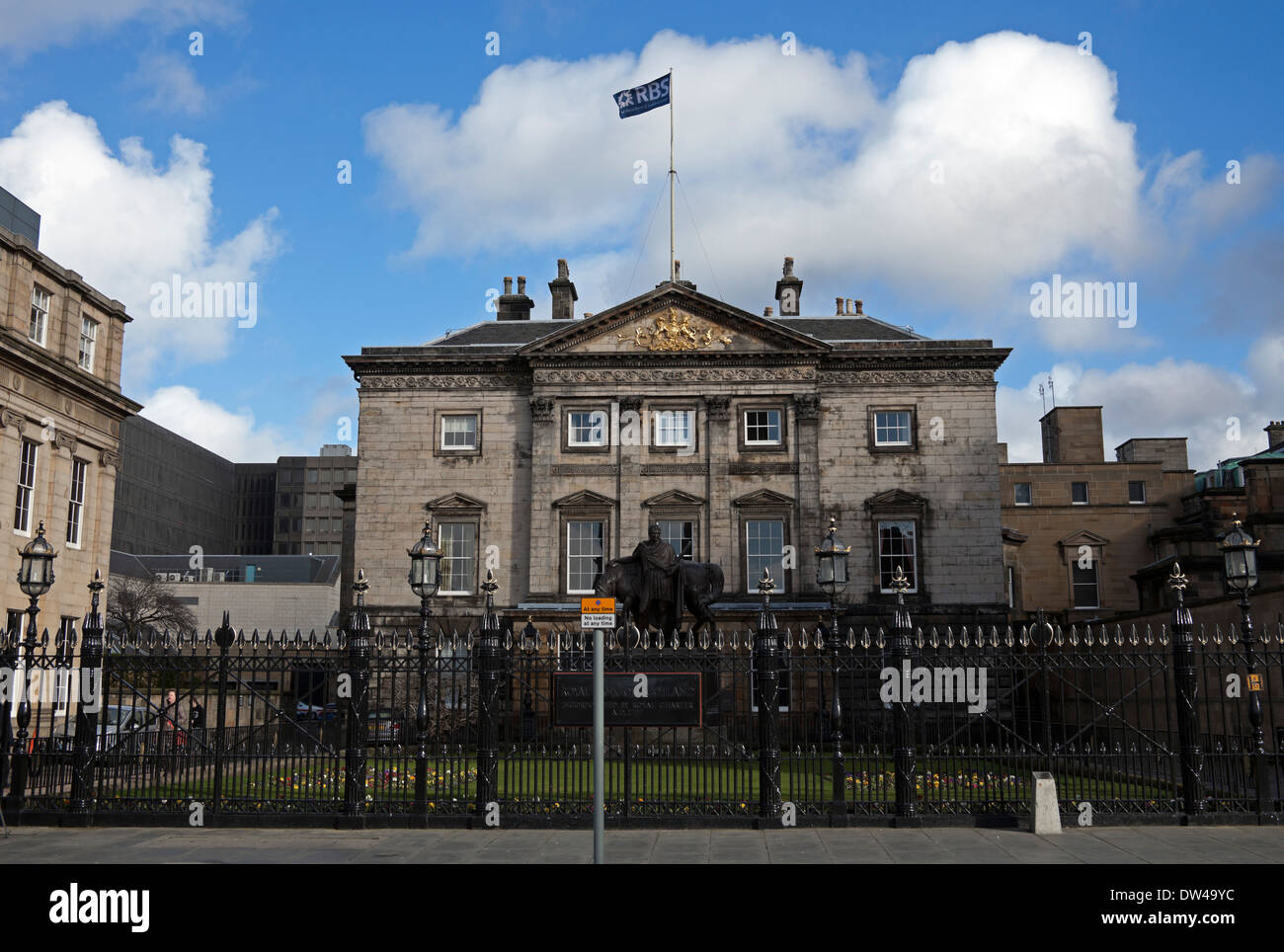 Royal Bank of Scotland office St Andrews Square Edinburgh Regno Unito Foto Stock