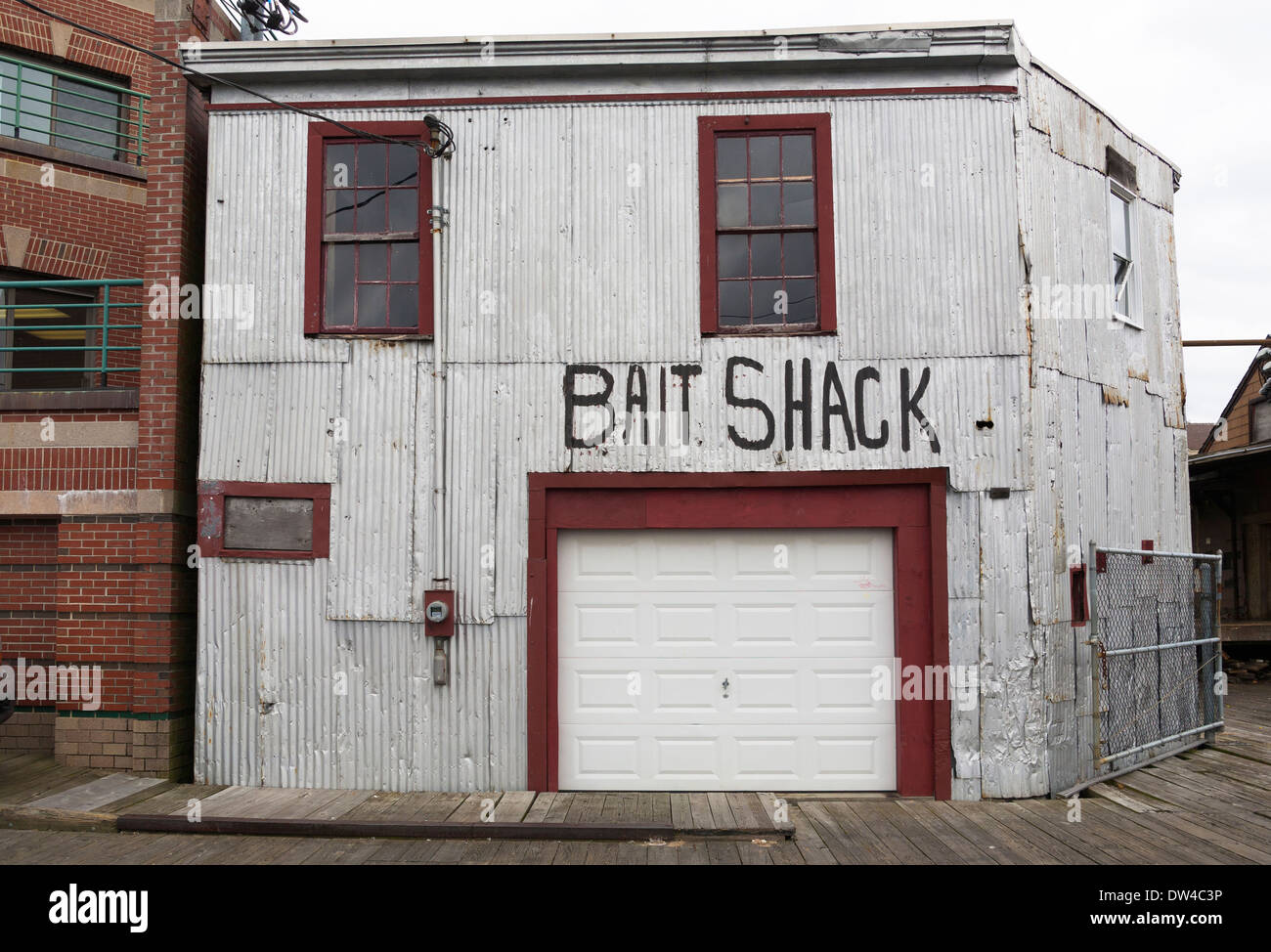 Esca Shack, Portland Pier, Portland, Maine Foto Stock