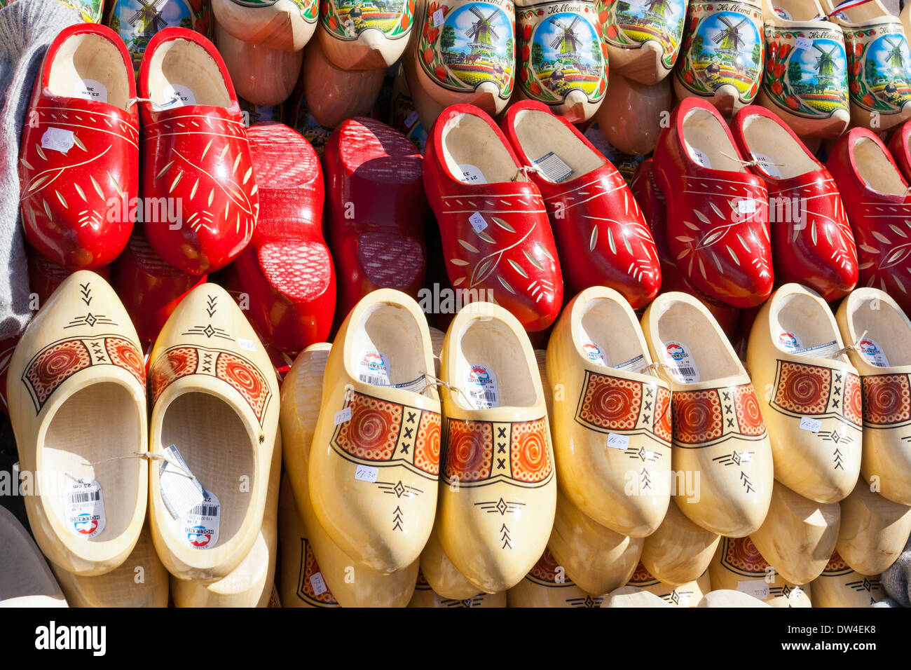Zoccoli olandesi Foto Stock
