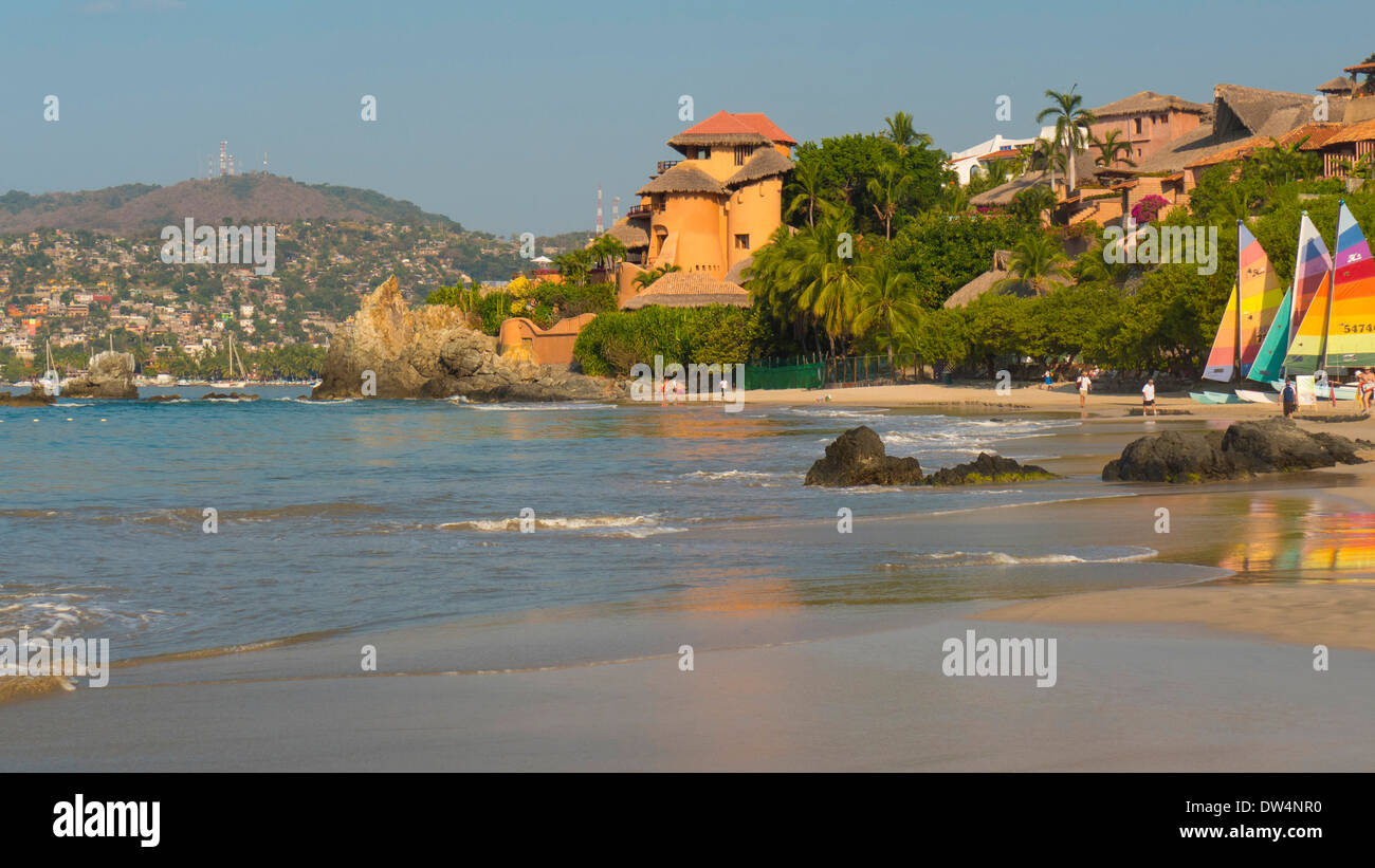 Playa La Ropa, Zihuatanejo, Guerrero, Messico Foto Stock