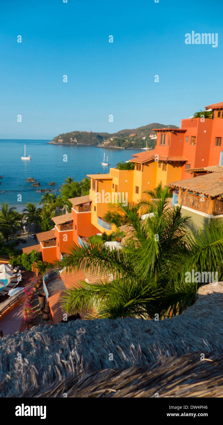 Club Intrawest, Playa La Ropa, Zihuatanejo, Guerrero, Messico Foto Stock