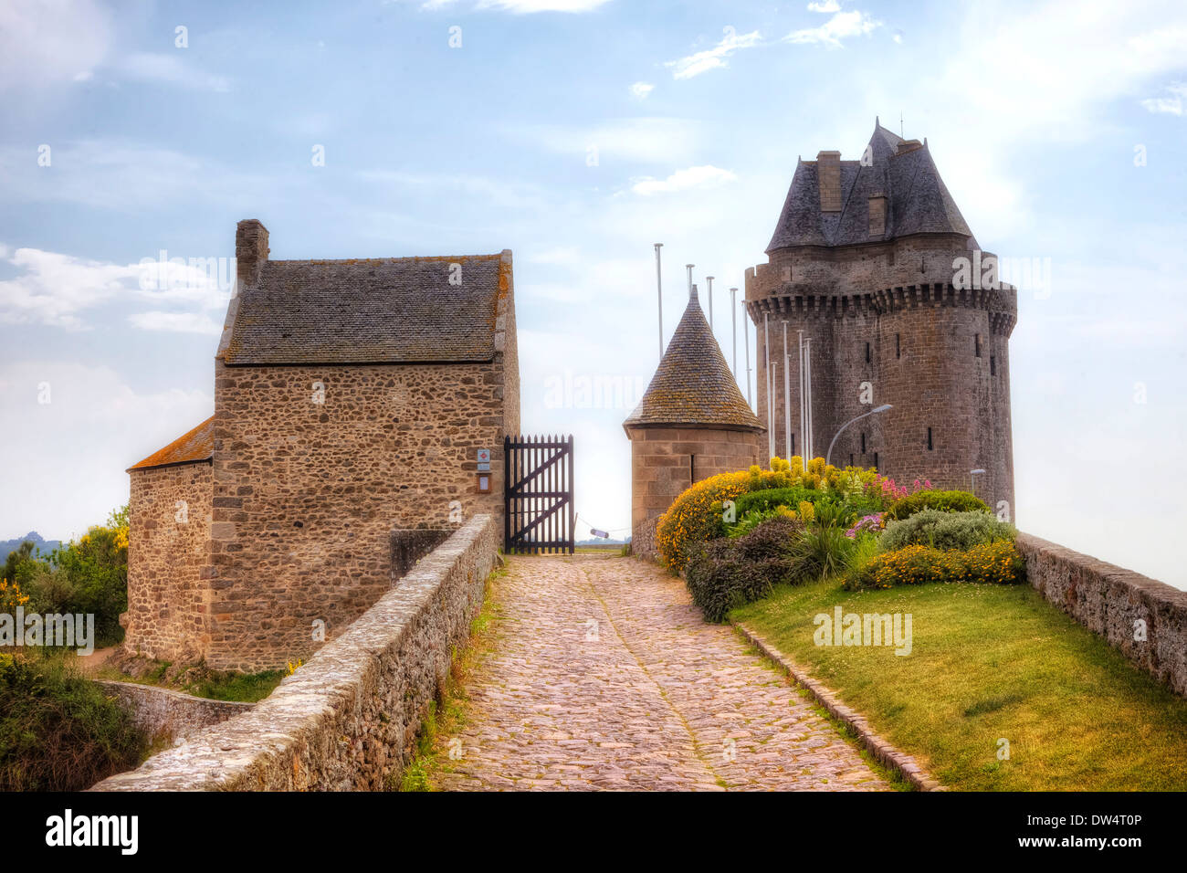 Torre Solidor di Saint-Malo Foto Stock