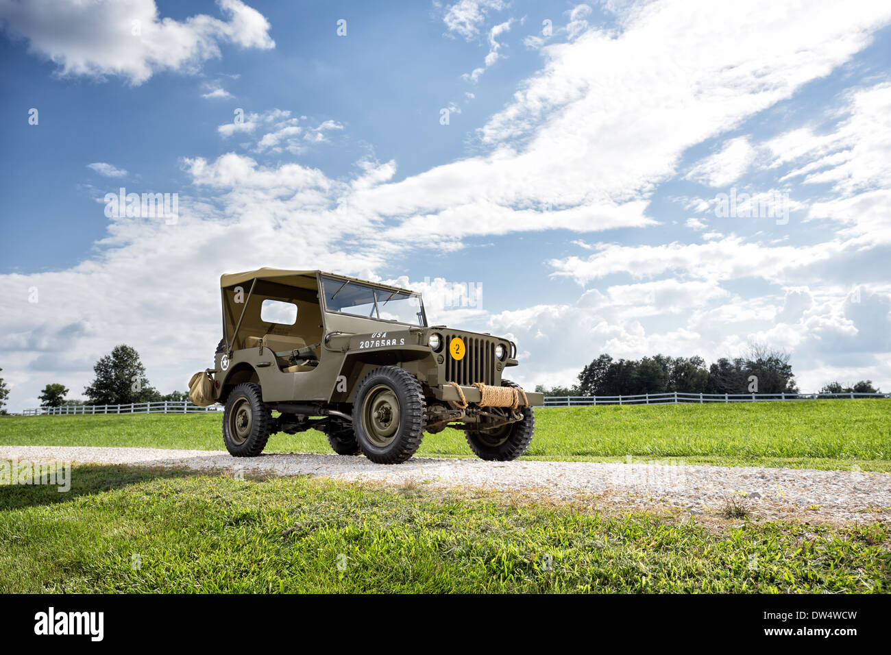 1942 Willys MB Jeep Foto Stock