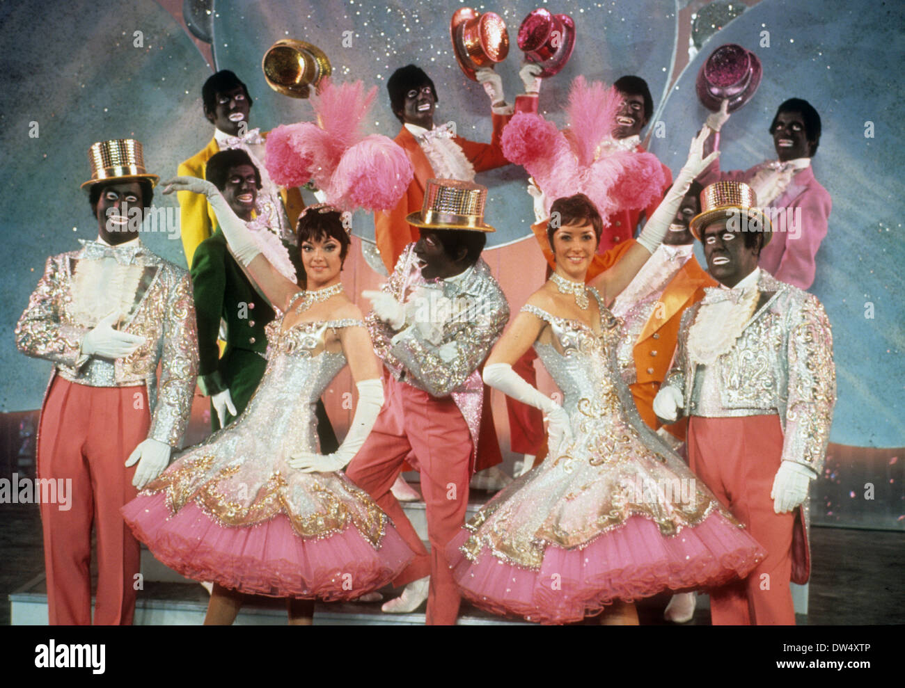 IN BIANCO E NERO MOSTRA MINSTREL su BBC TV circa 1963.Photo: Tony Gale Foto Stock