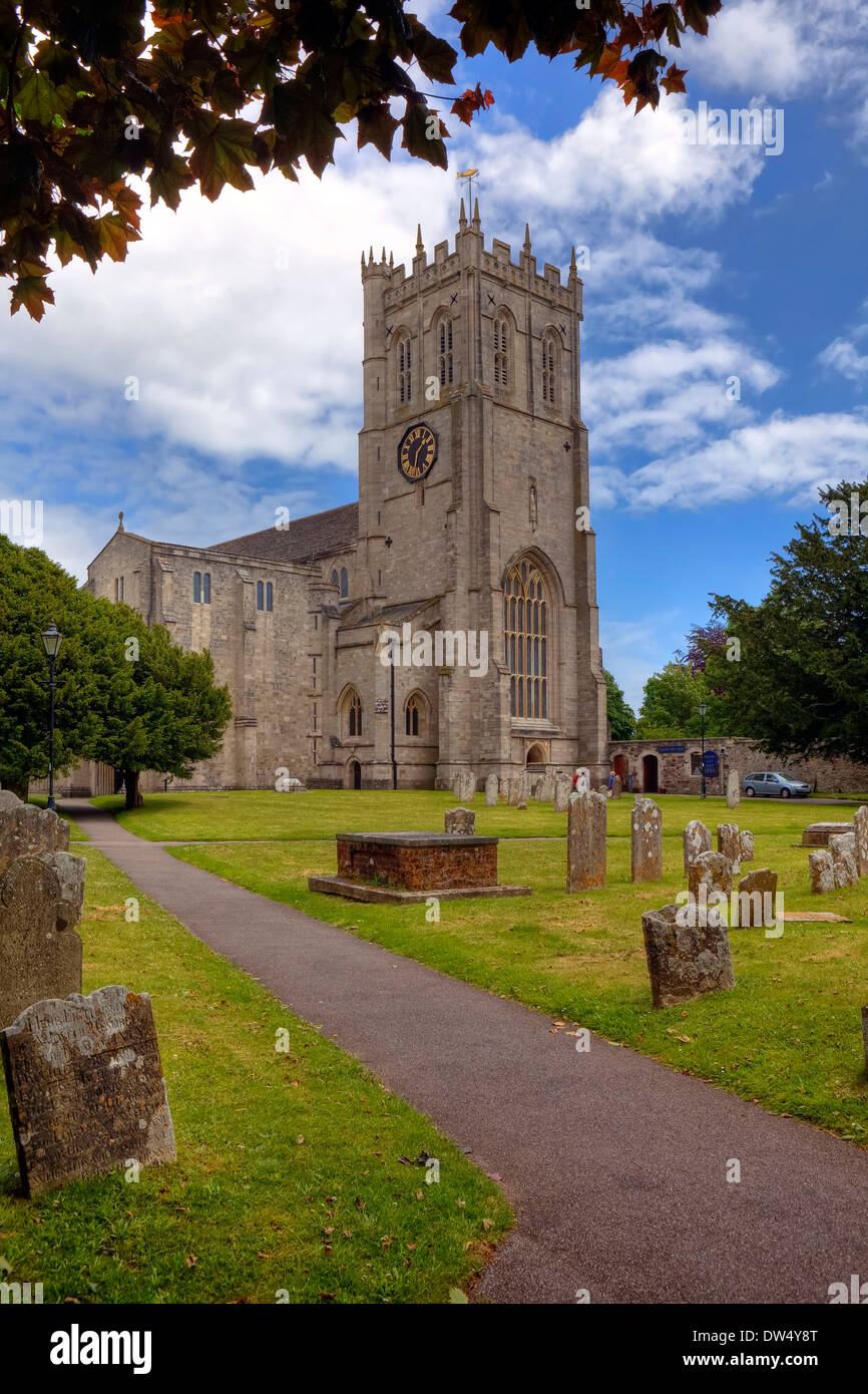 Christchurch Priory Dorset Regno Foto Stock