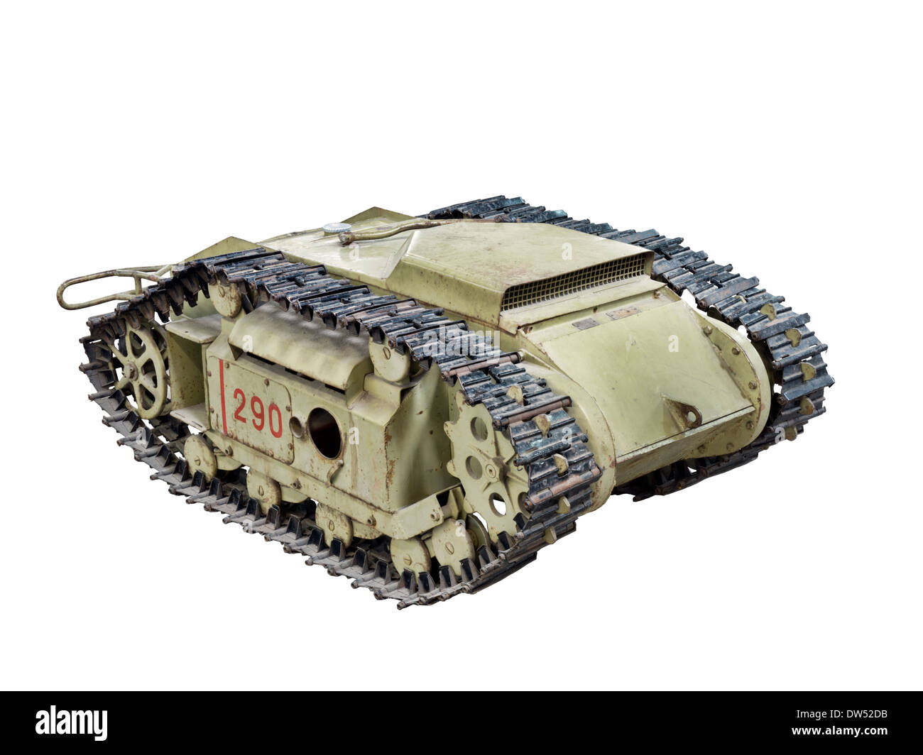 Un taglio al di fuori di un Goliath SdKfz.302 "Serbatoio Beatle' remote demolizione controllata veicolo & mina anticarro, utilizzato dai nazisti forze tedesche Foto Stock