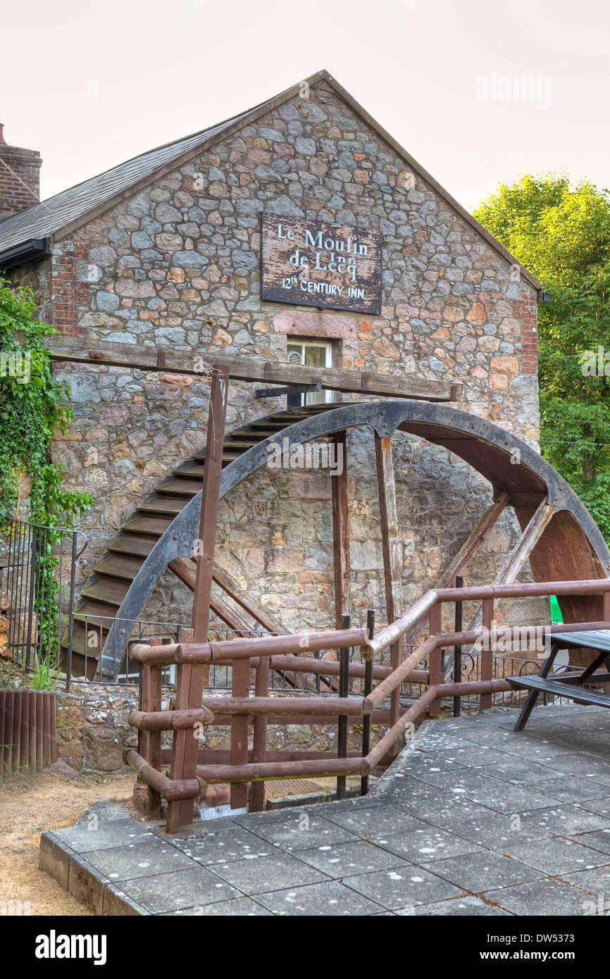 Le Moulin de Lecq Foto Stock