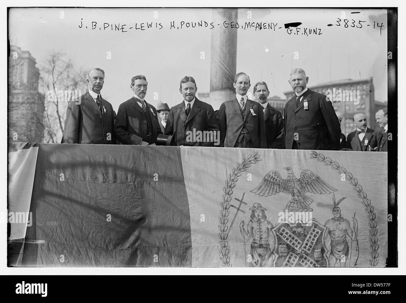 J.B. Pino, Lewis H. libbre, Geo. McAneney, G.F. Kunz (LOC) Foto Stock