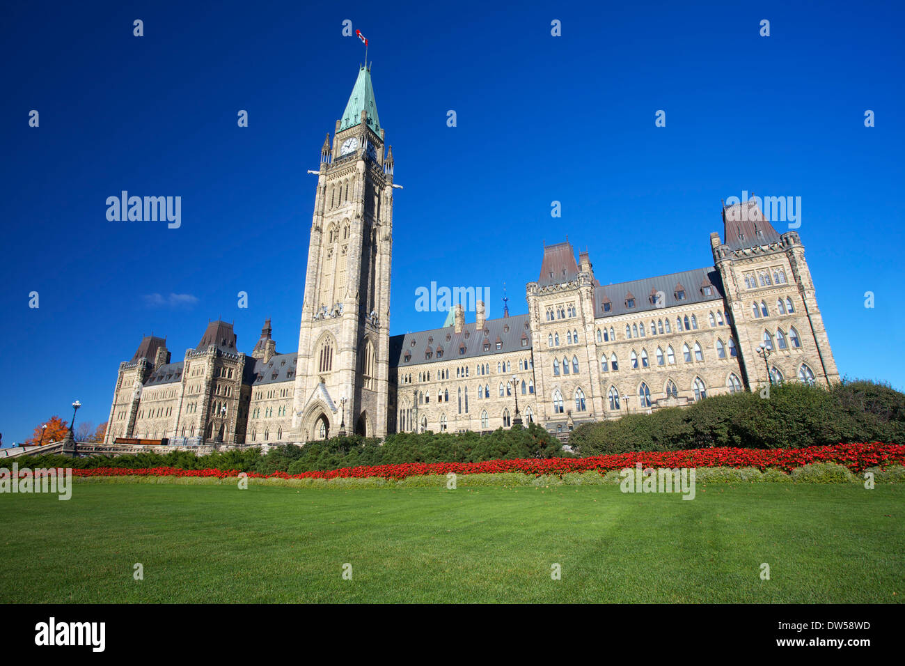 Il Parlamento del Canada a Ottawa Foto Stock