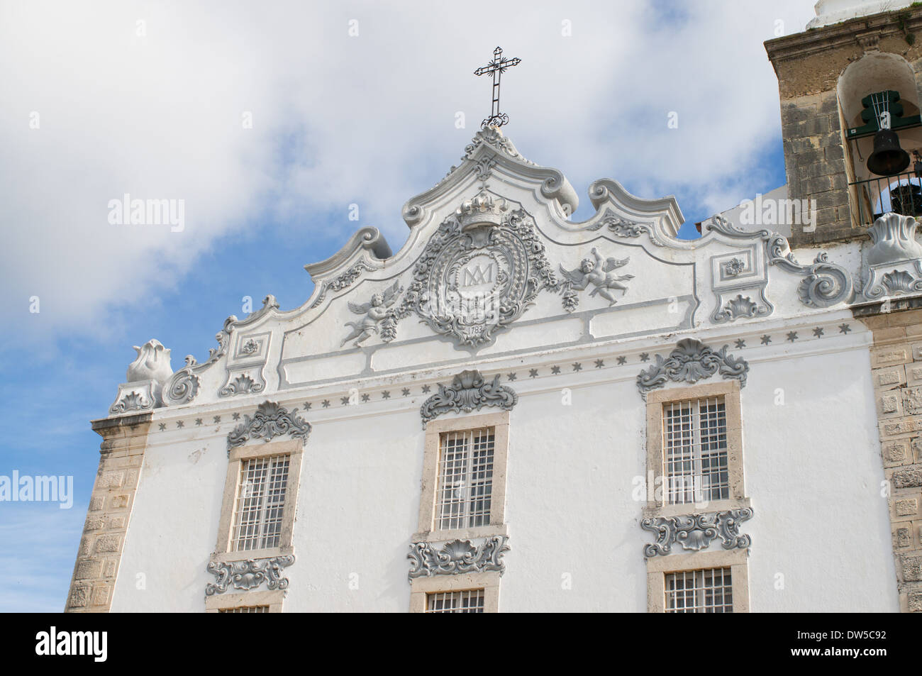 La chiesa di Nossa Senhora do Rosário Olhão Algarve Portogallo Europa Foto Stock