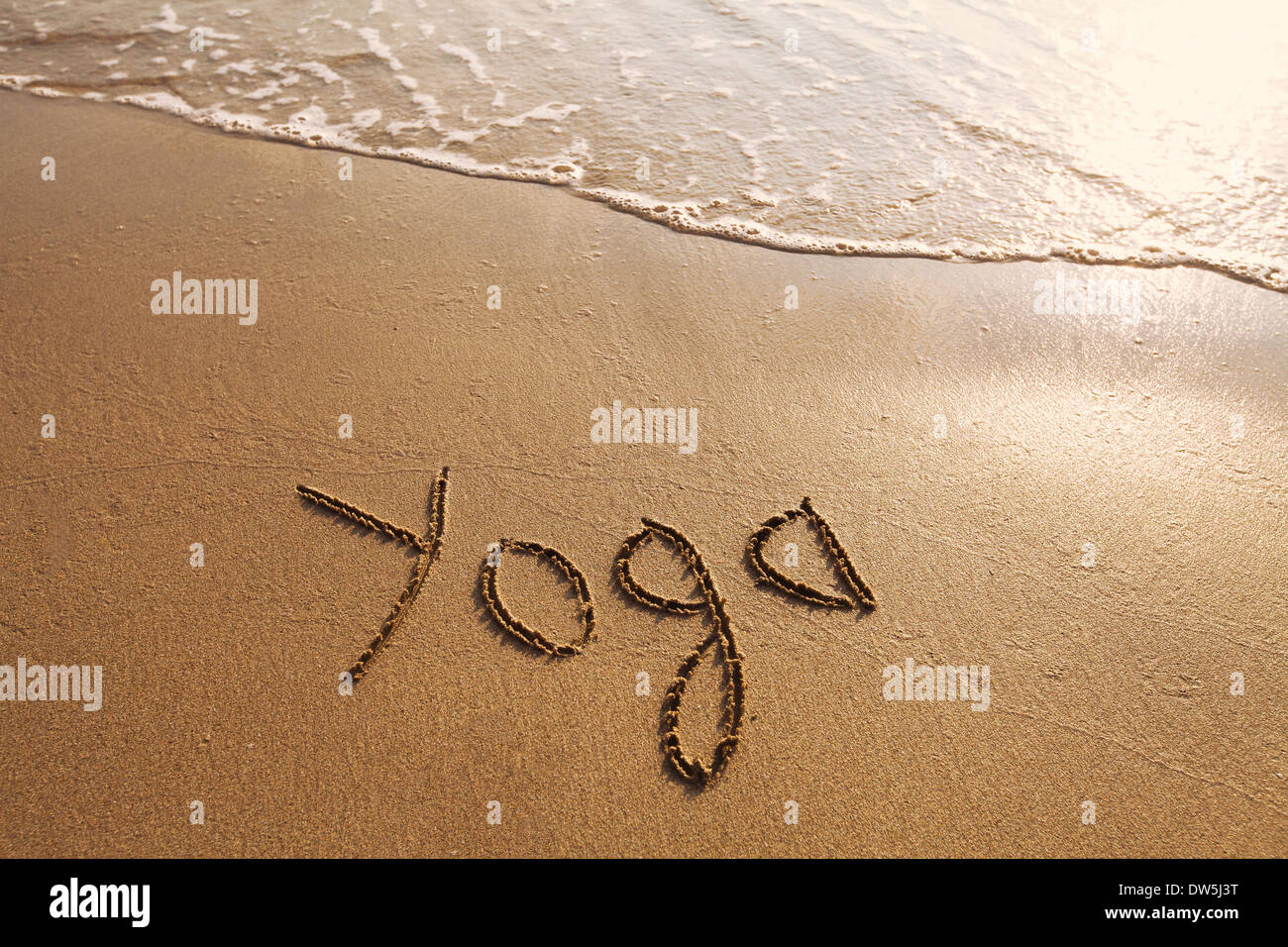 concetto di yoga Foto Stock