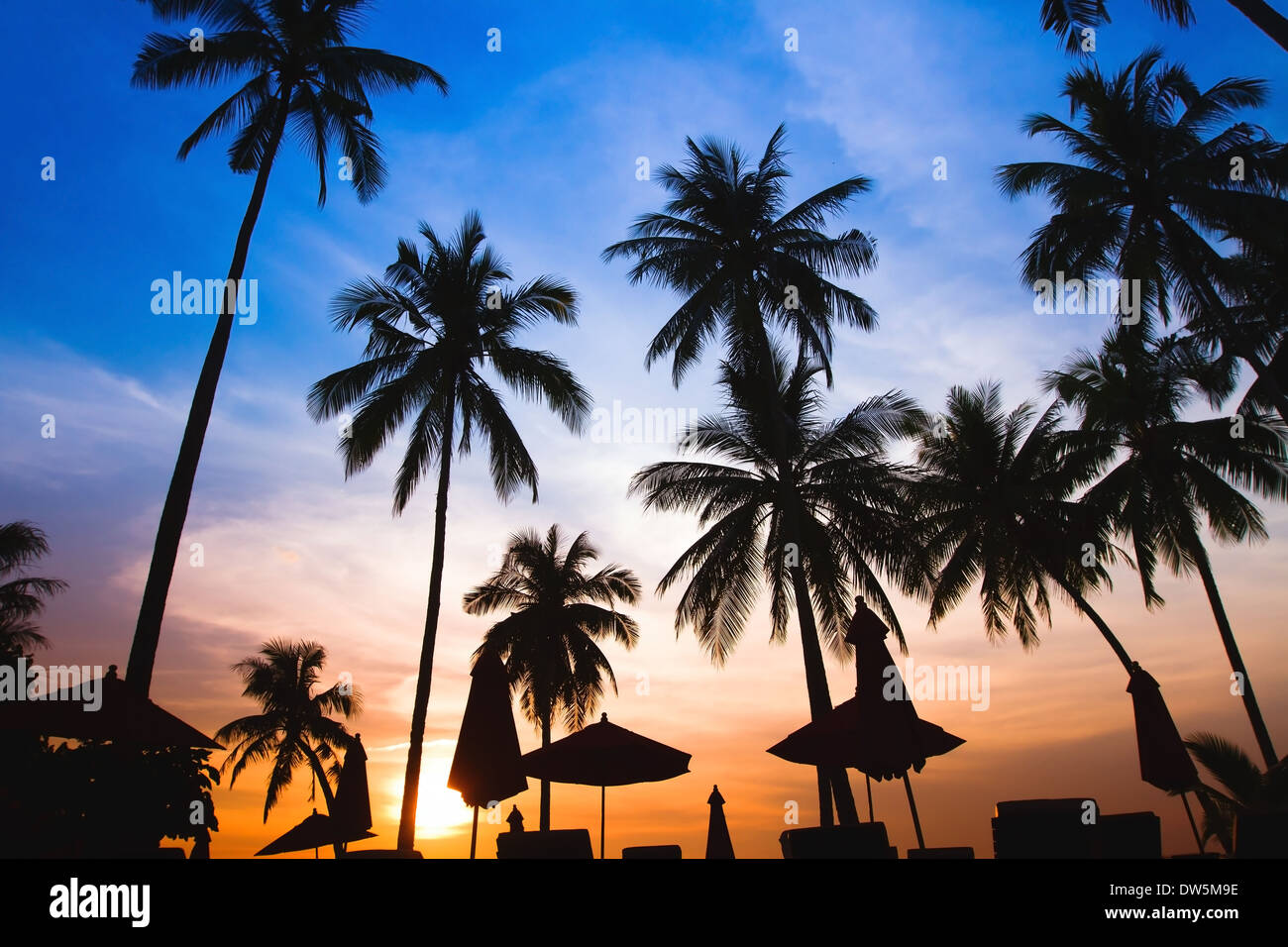Bellissimo hotel di lusso sulla spiaggia Foto Stock
