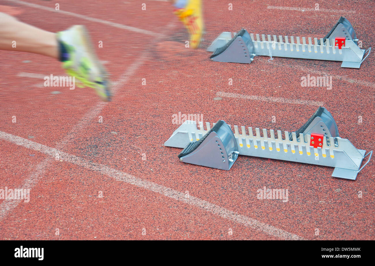 inizio della corsa Foto Stock