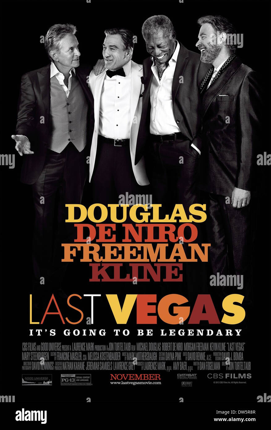 Ultimo VEGAS (poster) (2013) Michael Douglas Robert De Niro Morgan Freeman Kevin Kline Jon Turteltaub (DIR) RACCOLTA MOVIESTORE Foto Stock