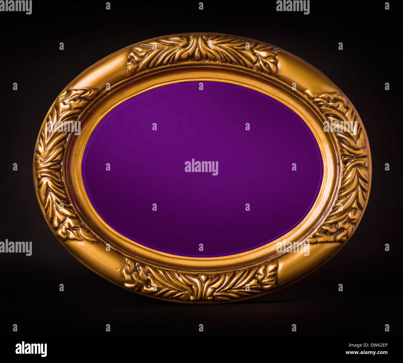 Un vuoto sigillo d'oro. Foto Stock