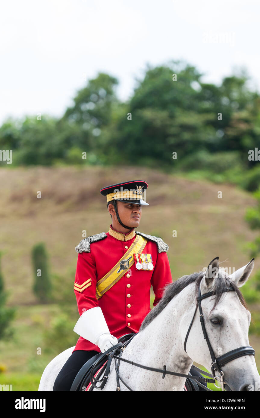 Royal Guard presso il Palazzo Reale di Kuala Lumpur in Malesia. Foto Stock