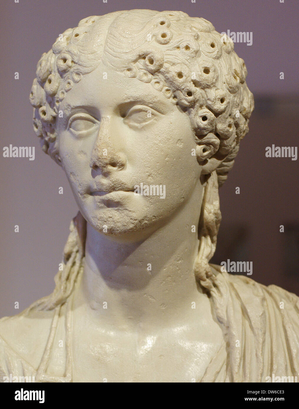 Agrippina Minore giovane madre dell'imperatore Nerone Foto Stock