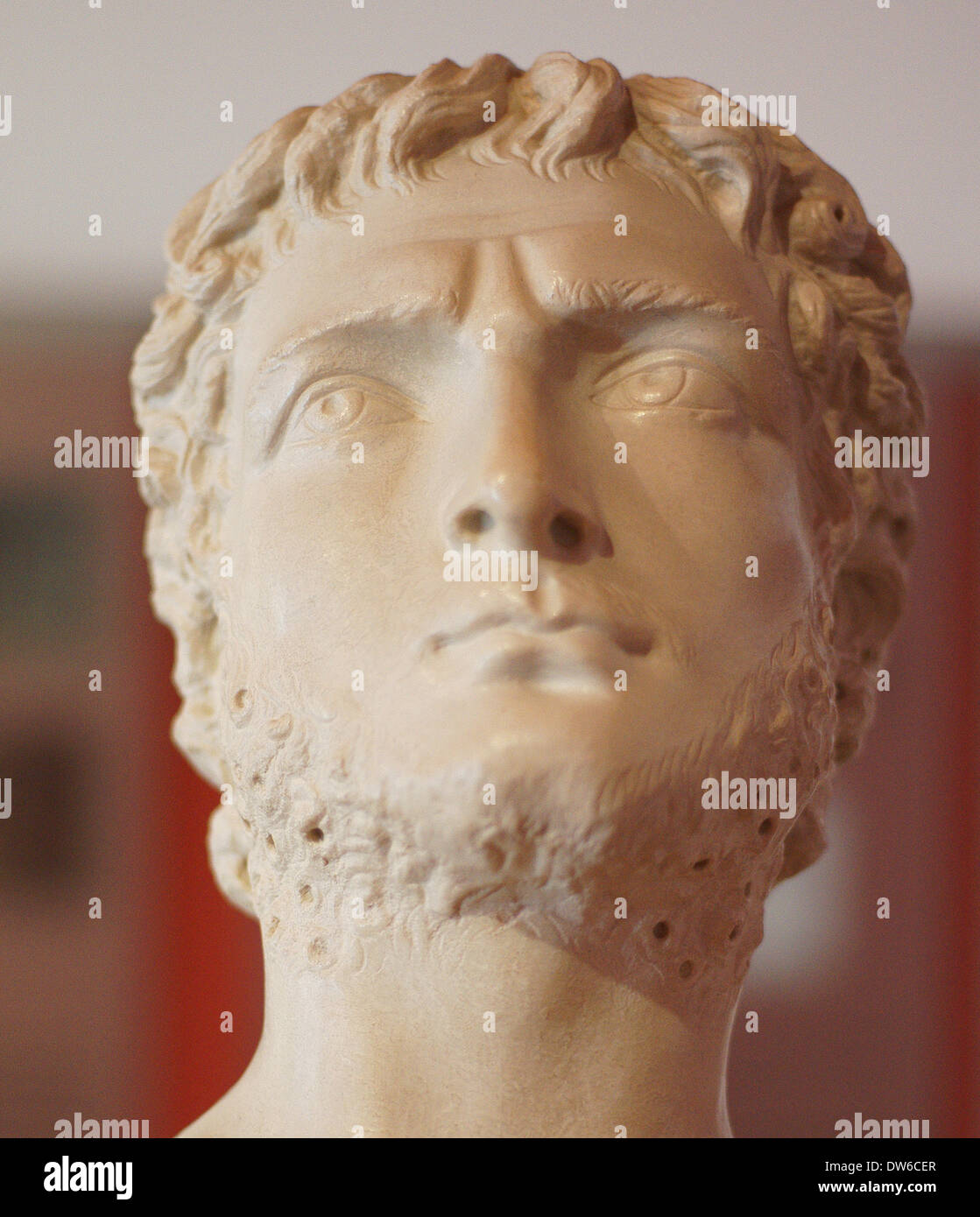 Imperatore romano Gallieno busto scultura Foto Stock