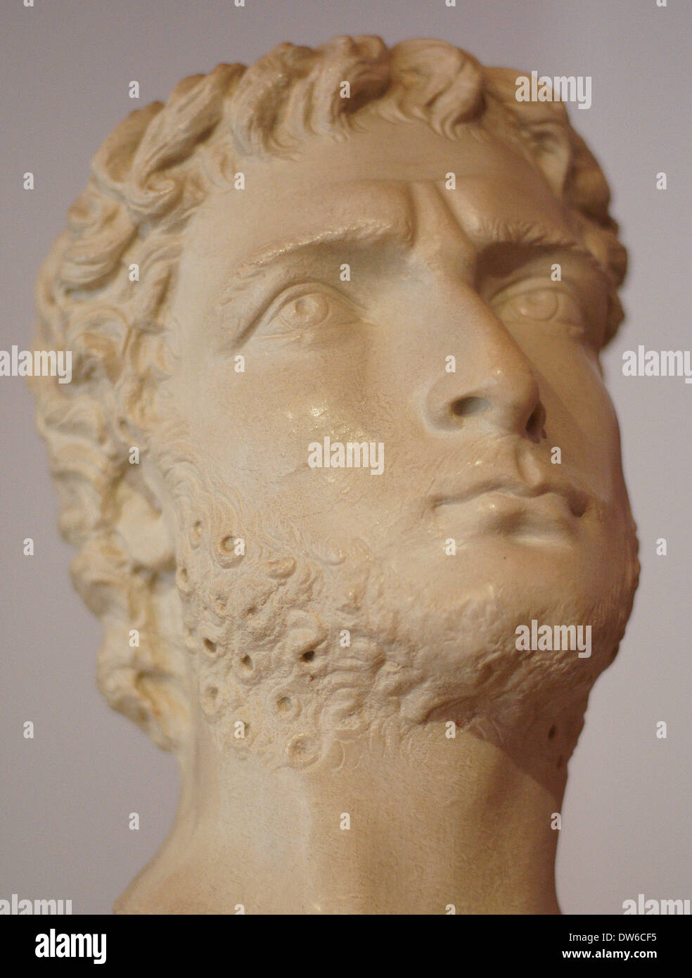 Imperatore romano Gallieno busto scultura Foto Stock